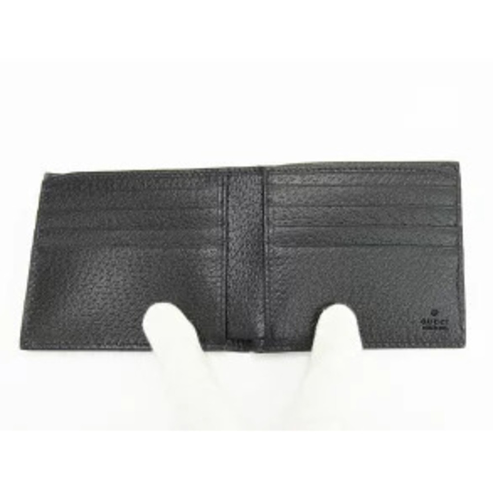 Gucci GG Marmont Leather Bi fold Wallet Compact Black Calf - Picture 6 of 9